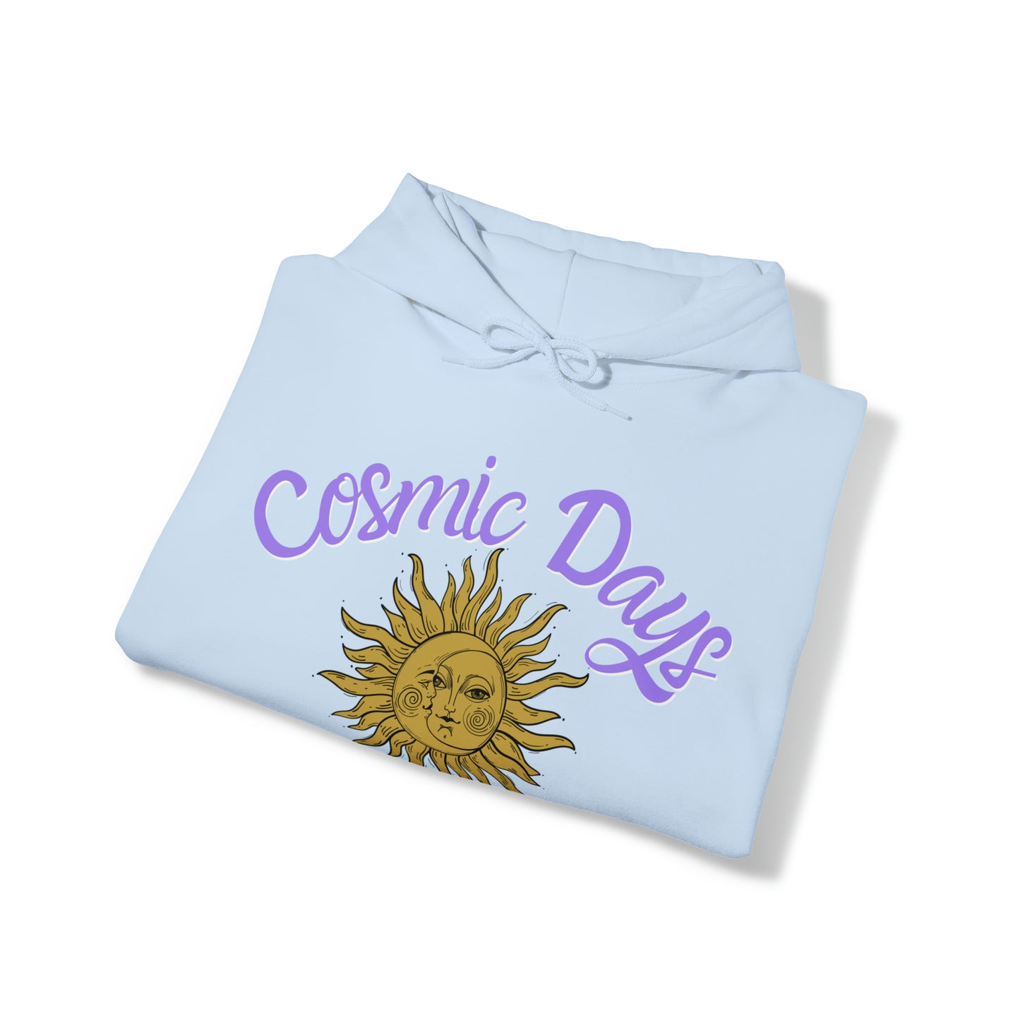 Spiritual Cosmic Days Sun and Moon Hoodie - Unisex - Witchy Hooded Sweatshirt - Sonne und Mond - available in 6 colors!