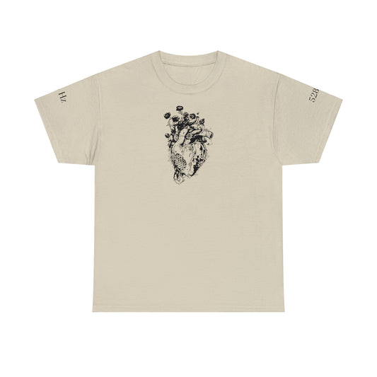 528 Hz Unisex T-Shirt – Organisches Herz mit Love Frequency | Spirituelles Bio-Shirt | Oversize möglich