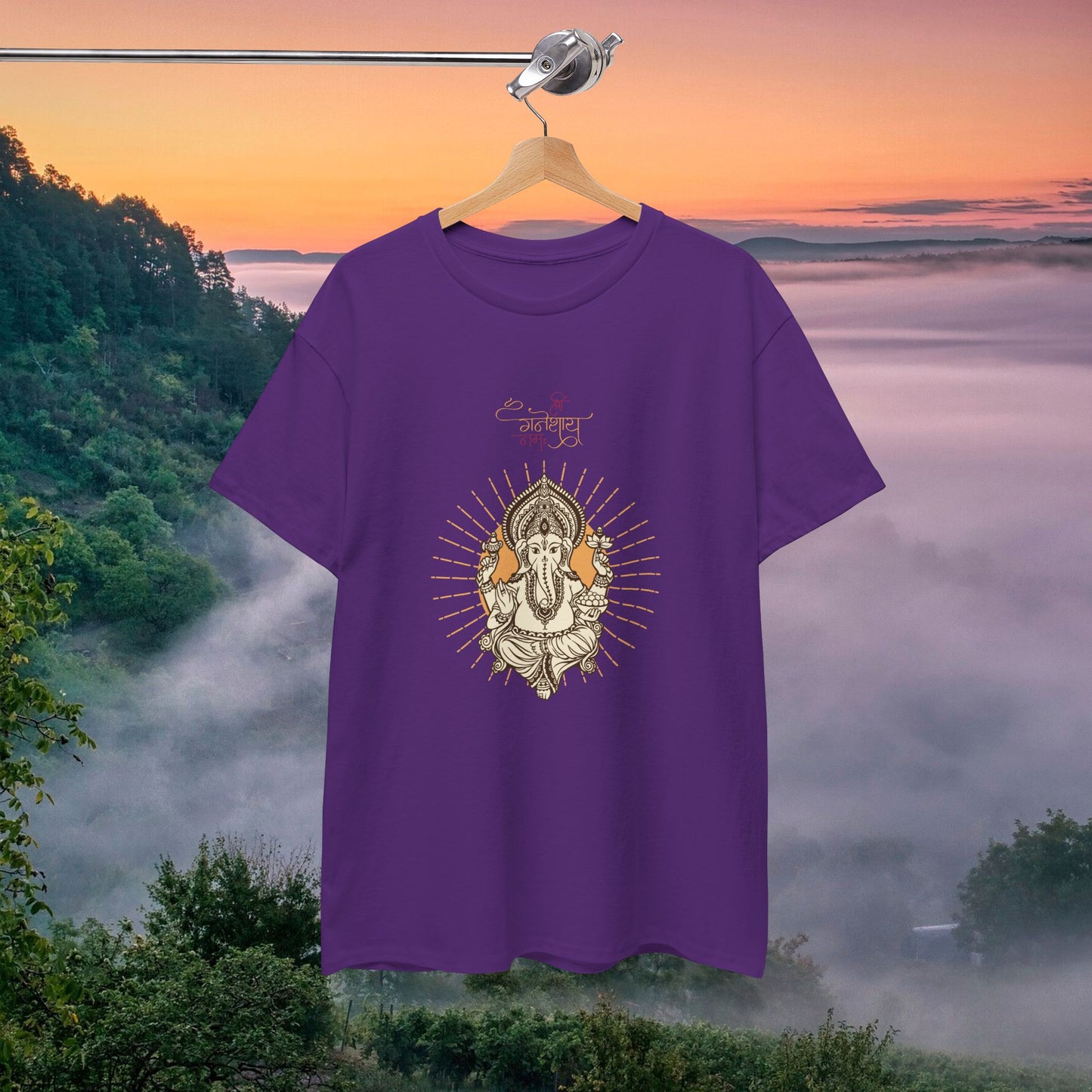 Ganesha T-Shirt Unisex – spirituelles Shirt mit indischem Gott | Hindu Ganesha Edition