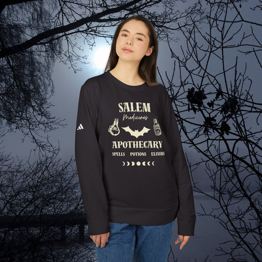 adidas - Witchy Salem Apothecary Sweatshirt - Halloween Pullover - Unisex Fleece Crewneck Sweatshirt