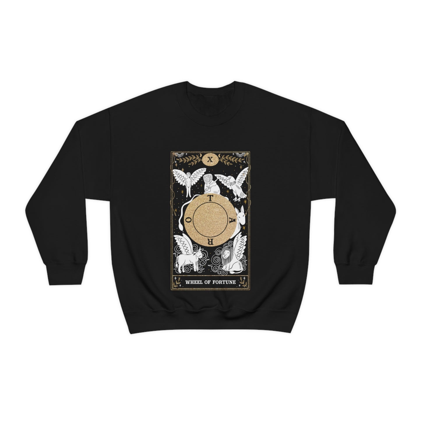 Tarot Card Sweater Unisex Heavy Blend Crewneck Sweatshirt, Spiritual & Esoteric Giftidea, Spirituelles Geschenk, Pullover, Esoterik