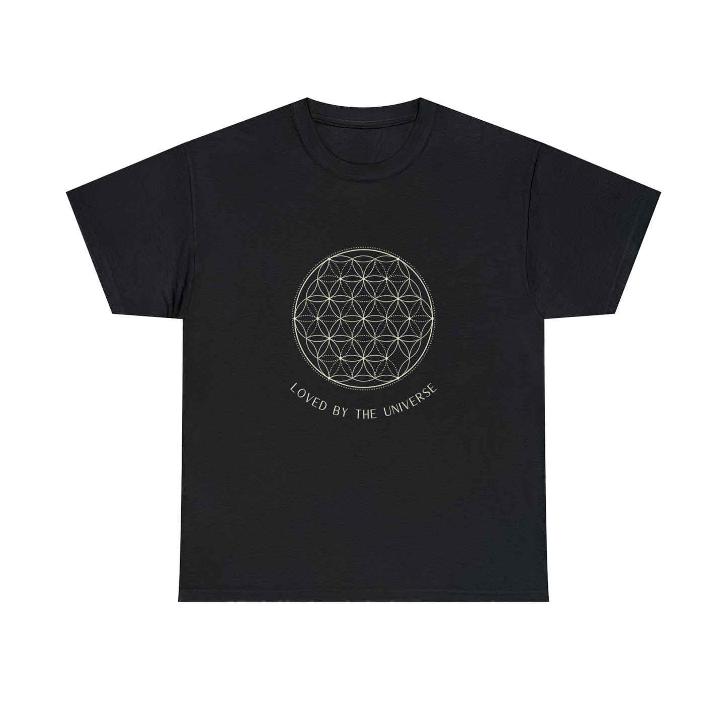 Loved by the Universe Unisex Shirt | Spirituality | Flower of Life | Blume des Lebens T-Shirt | Heavy Cotton Tee | Spiritual Clothing