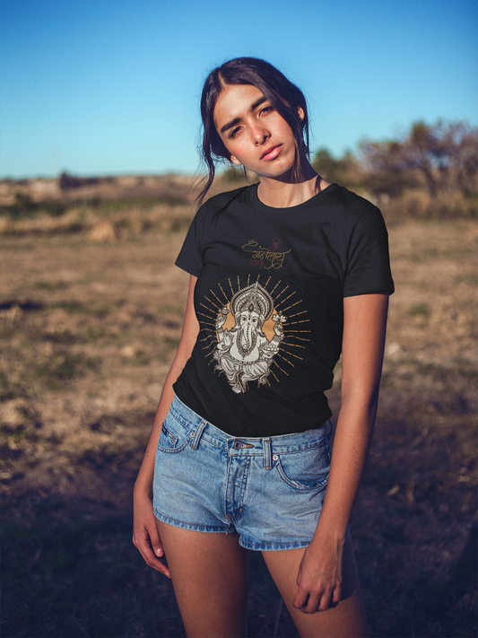 Ganesha T-Shirt Unisex – spirituelles Shirt mit indischem Gott | Hindu Ganesha Edition