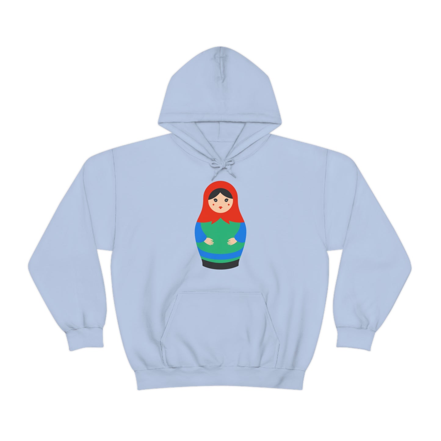 Colorful unisex Matryoshka Doll Hoodie Heavy Blend Hooded Sweatshirt