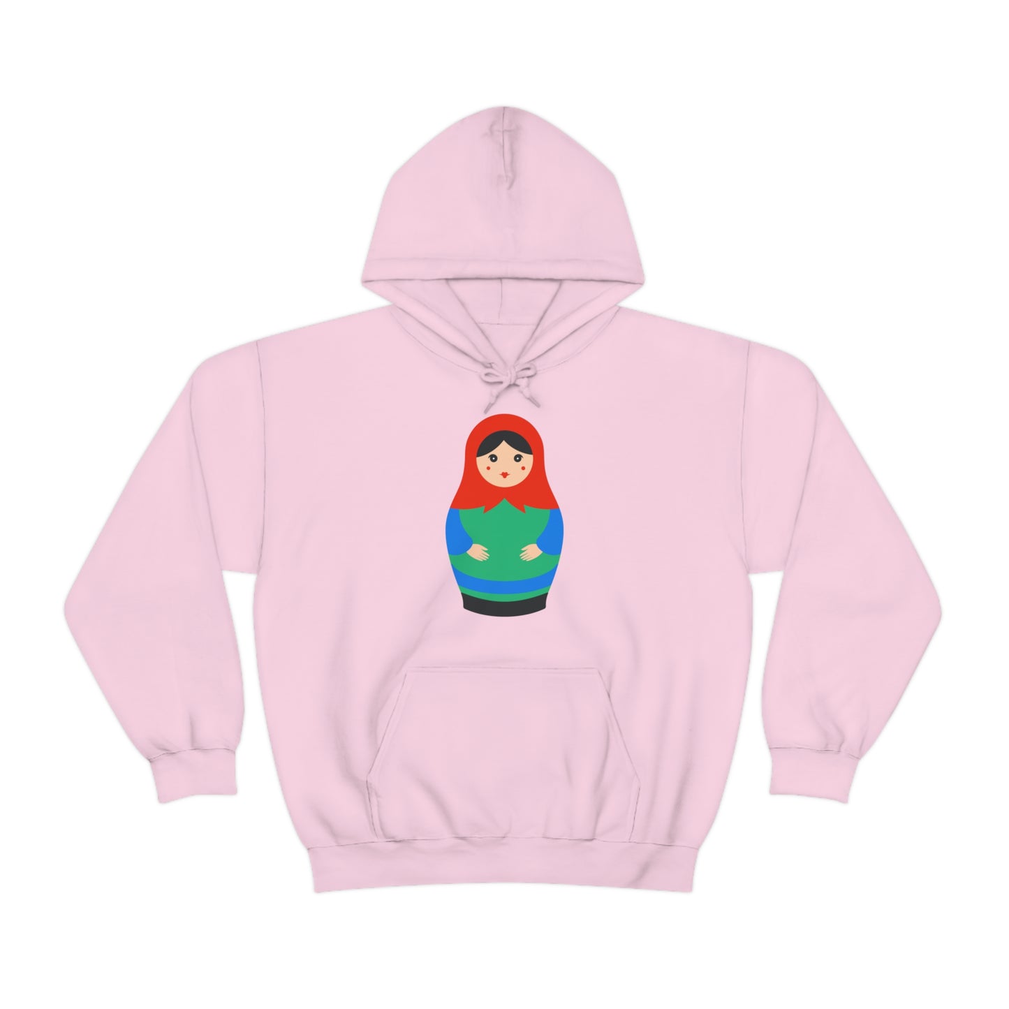 Colorful unisex Matryoshka Doll Hoodie Heavy Blend Hooded Sweatshirt