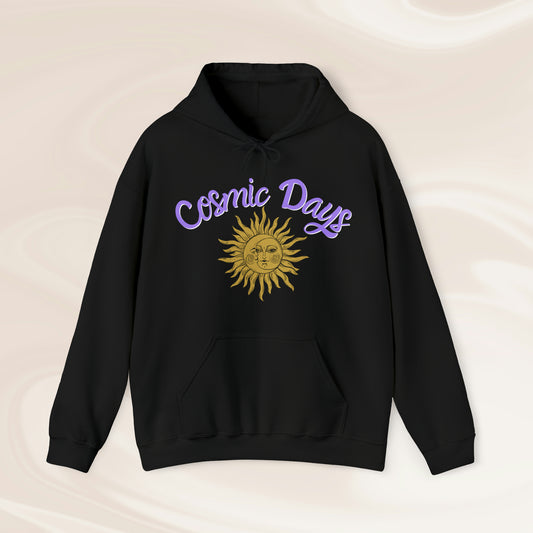 Spiritual Cosmic Days Sun and Moon Hoodie - Unisex - Witchy Hooded Sweatshirt - Sonne und Mond - available in 6 colors!