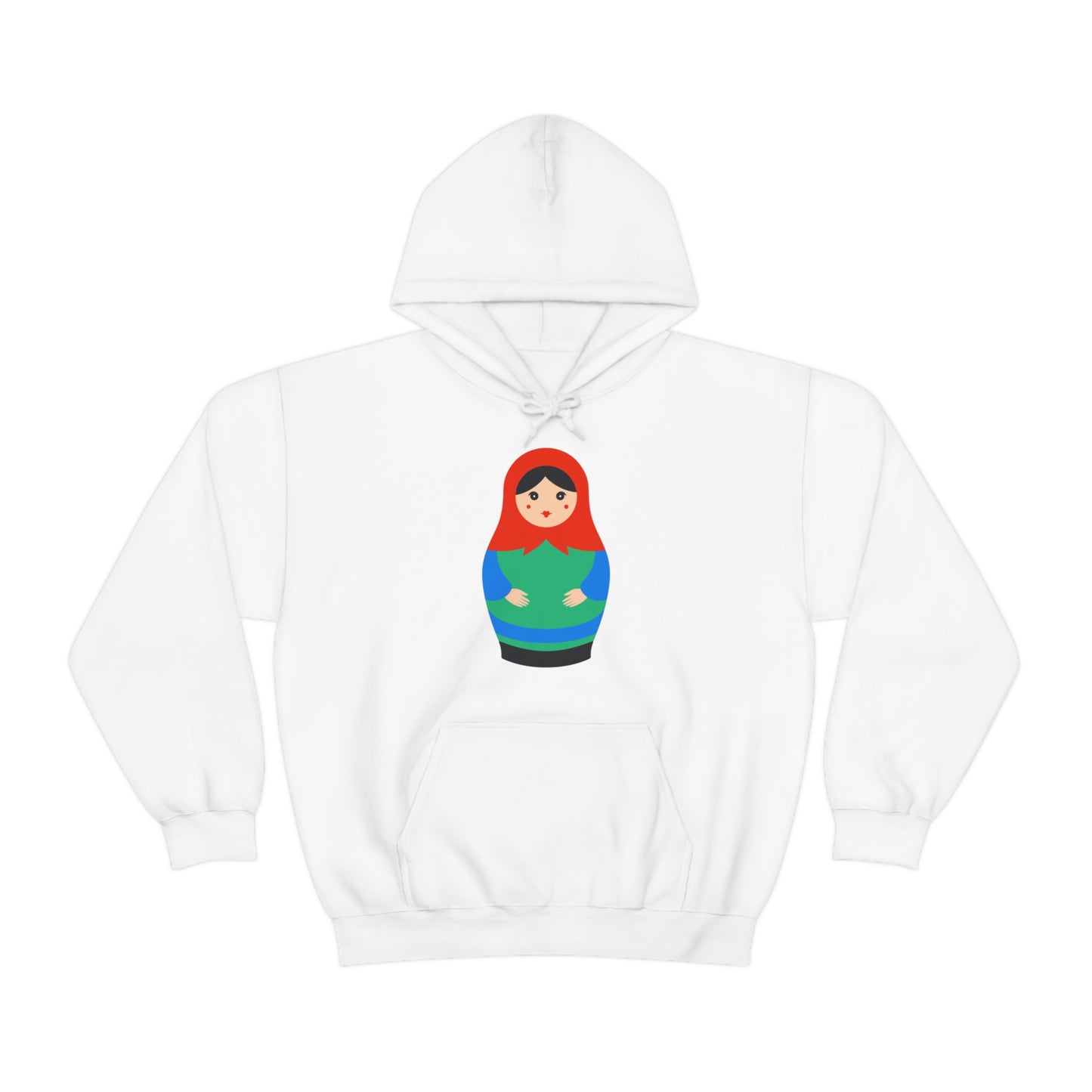 Colorful unisex Matryoshka Doll Hoodie Heavy Blend Hooded Sweatshirt