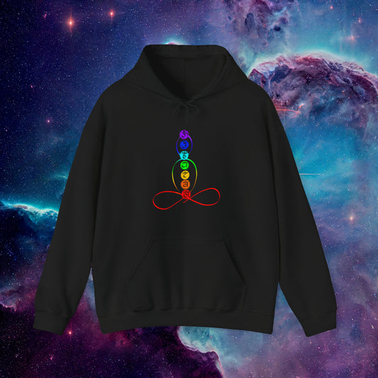 Chakra - Unendlichkeit - Mystical Chakra Spiritual Hoodie - Boho - Unisex - Witchy Hoodie - Forever - colorful Hoodie